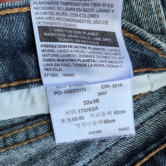 Signature by Levi Strauss S61 32 x 30 jeans riveted strength - Picture 4 of 10